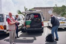 unser Auto am Flughafen